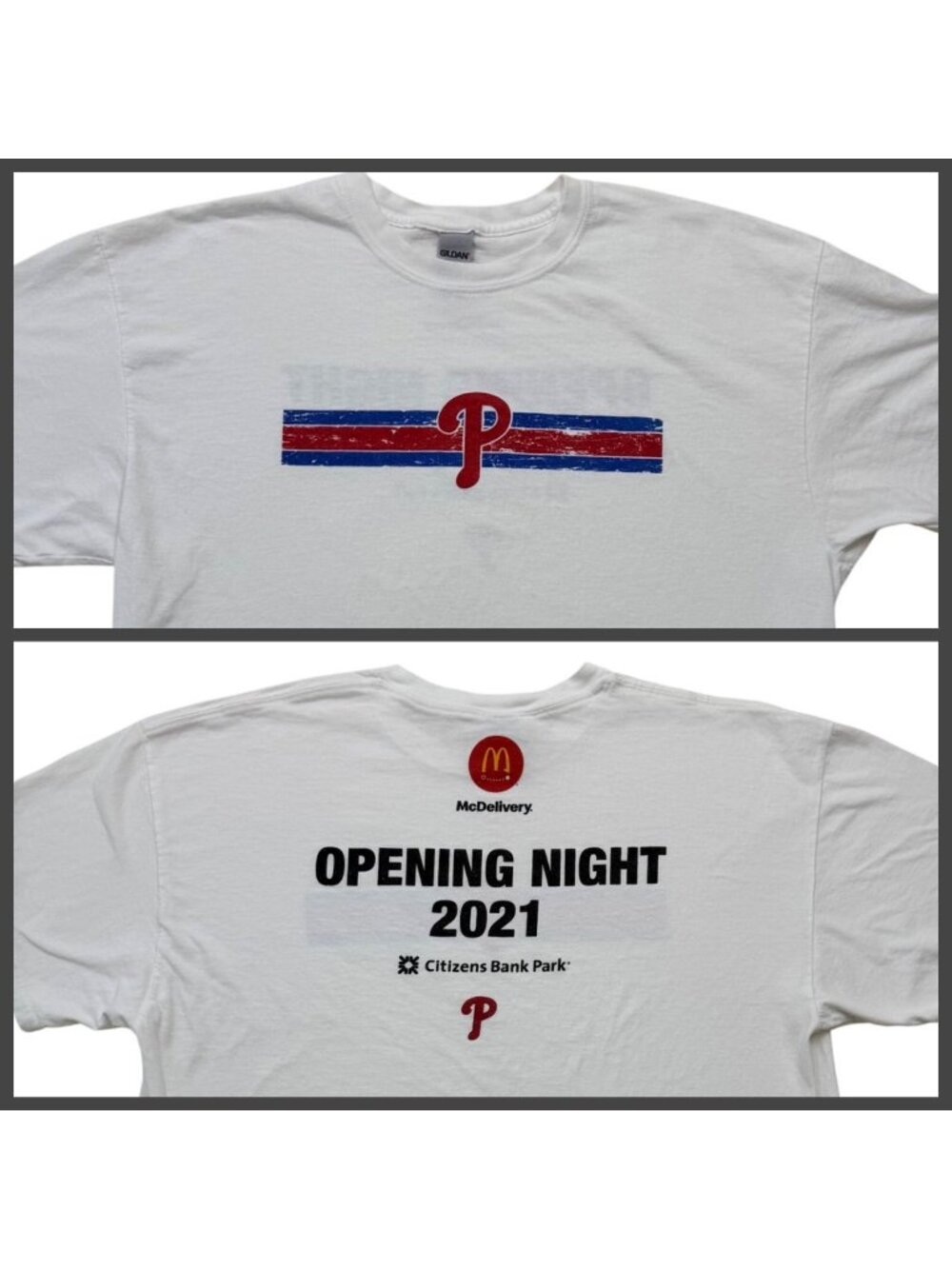 Philadelphia Phillies‎ T-Shirt Opening Night 2021 Adult XL Citizens Bank Park